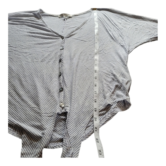 COPY - Green Envelope Cropped 3/4 T-shirt Front Tie Casual Basic Every Day - Picture 6 of 12